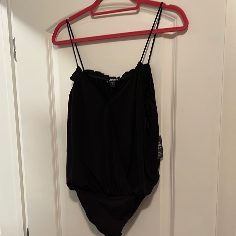 Express Black splice Bodysuit